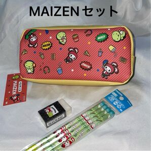 まいぜんシスターズ ペンケース 鉛筆 消しゴム 3点セット