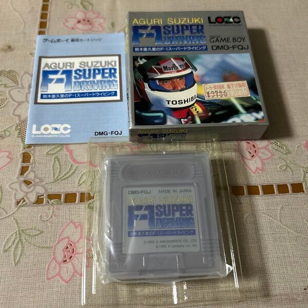 ゲームボーイ GB 鈴木亜久里のF-1スーパードライビング 箱説付き レア