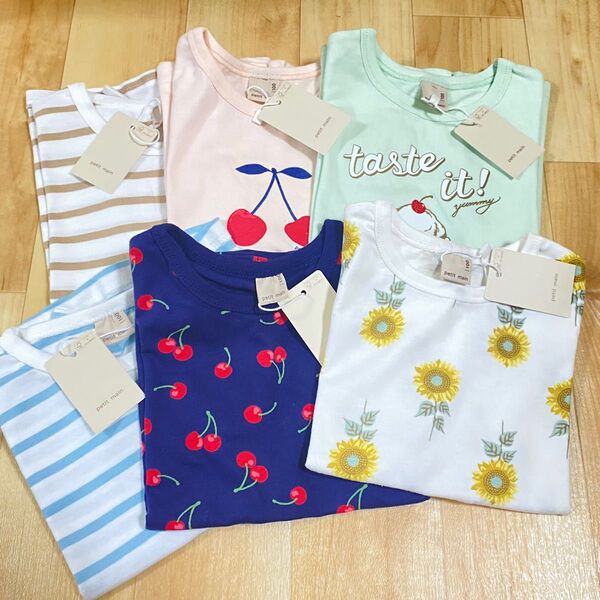 新品 プティマイン 100 Tシャツ 半袖 女の子