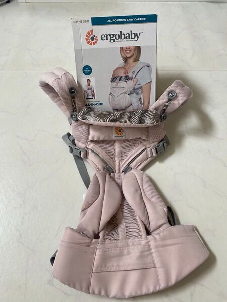 2日限定値下げ 美品 海外限定 エルゴベビー 抱っこ紐 OMNI360 オムニ ピンクベージュ