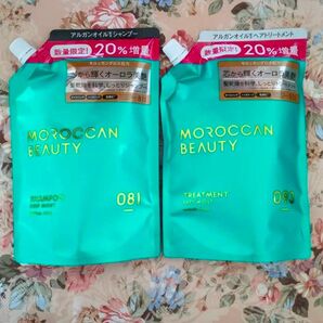 MOROCCAN BEAUTY シャンプートリートメントセット詰め替えプリズムローズの香り(444mL+444mL)×1個