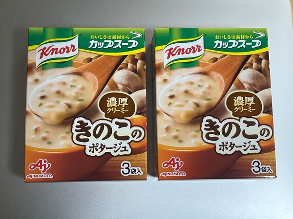 味の素 クノール カップスープ きのこのポタージュ 3袋×2箱