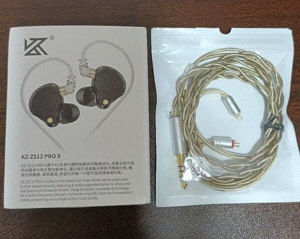KZ ZS12 Pro X (スイッチ付) 5BA+1DD オマケケーブル付き