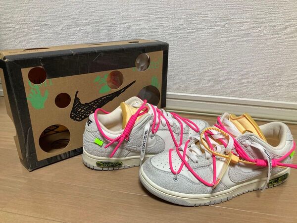 27cm NIKE OFF-WHITE DUNK LOW DJ0950 117オフホワイト ナイキ スニーカー ダンク 17