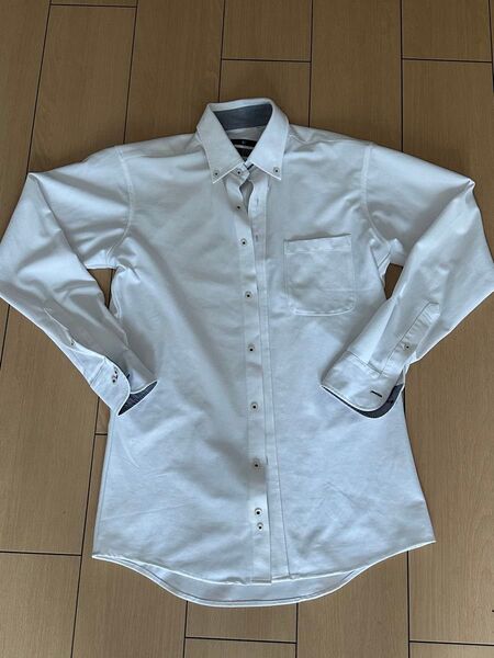 SUIT SELECT ホワイト スリムフィット ワイシャツ 4S