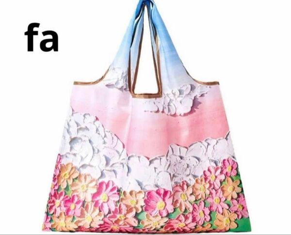 新品未使用 2点 エコバッグ 大きいサイズ コンパクト 折りたたみ fa