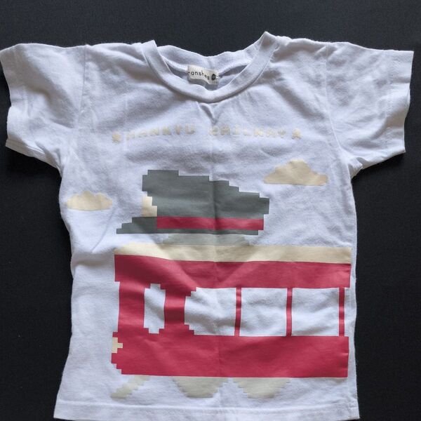 Tシャツ 半袖Tシャツ ホワイト 子供服 キッズ ブランシェス 阪急電車 サイズ110(100くらいの方にオススメ)