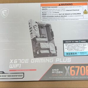 MSI X670E GAMING PLUS WIFI マザーボード 新品未使用納品書有り9000シリーズ対応してます。