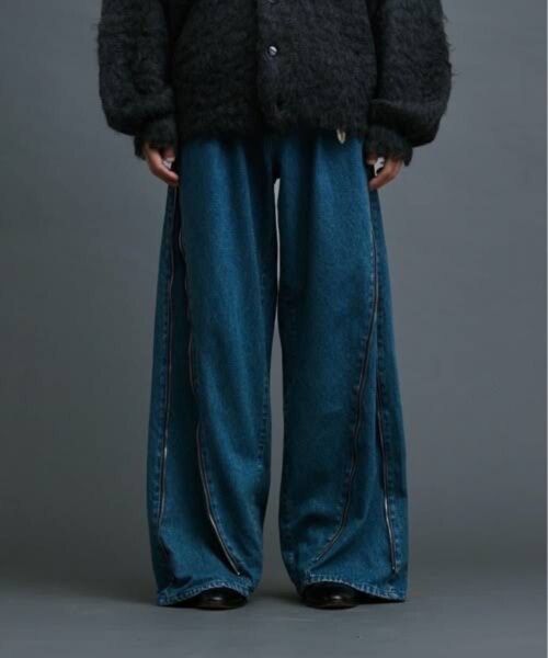 soerte 3WAY SIDE-ZIP BUGGY DENIM PANTS デニムパンツ