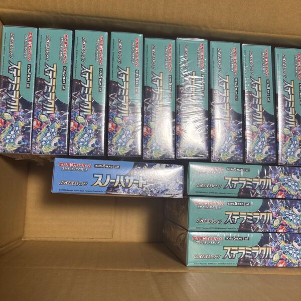 ポケモンカード ステラミラクル 12box スノーハザード1Box シュリンク付き