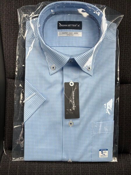 ワイシャツ 半袖 Sサイズ 37 洋服の青山 メンズ 紳士服 カッターシャツ ビジネスシャツ 送料無料