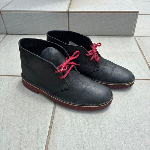 クラークス clarks ブーツ 黒 スエード us7.5