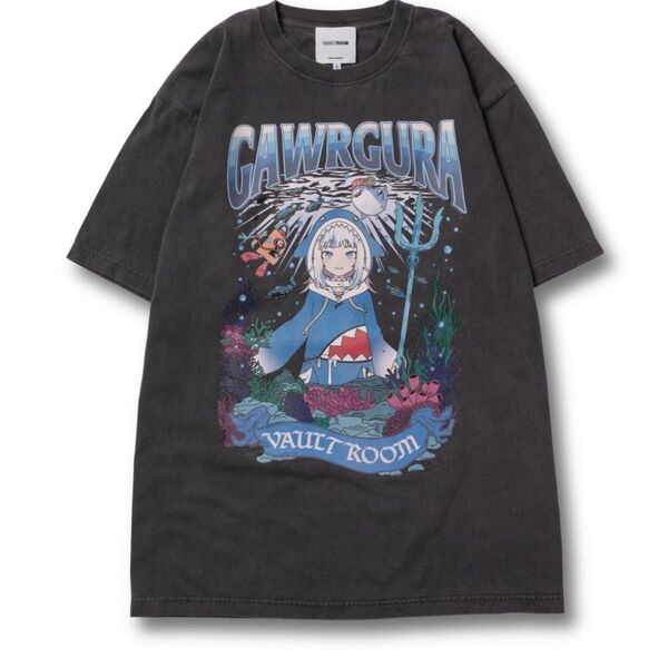 VAULTROOM x GAWR GURA GURA Tee Charcoal