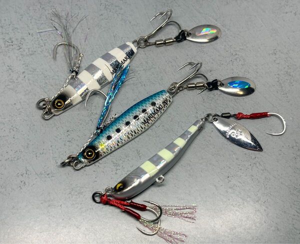 【 ジャックアイ マキマキ20g ・ メガバス マキッパ20g 】ブレードジグ スピンテールジグ