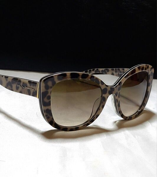 ◆DOLCE&GABBANA◆ロゴ付き サングラス レオパード柄