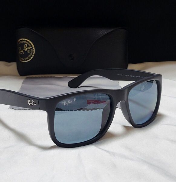 ◆Ray-Ban◆ロゴ付 偏光サングラス RB4165-F JUSTIN ケース付き