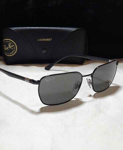◆Ray-Banレイバン◆ロゴ付 偏光サングラス RB3684-CH ケース付き