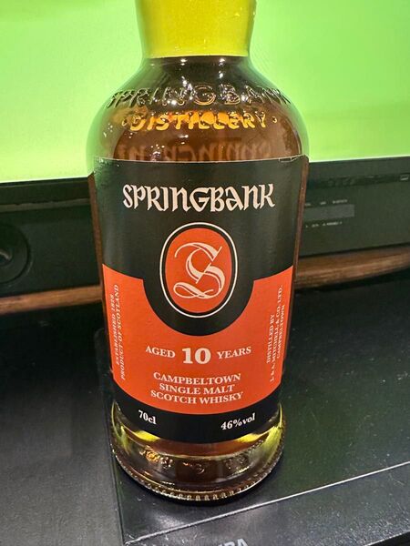 SPRINGBANK 10年 シングルモルト スコッチウイスキー 新品未開封品 箱無し スプリングバンク