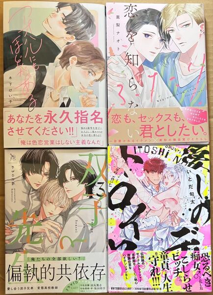 新刊 BLコミック 木下けい子 嵩梨ナオト かきのたね いとだ旬太