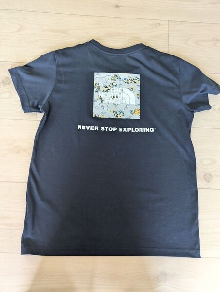 ★THE NORTH FACE ★ロゴ入り半袖Tシャツ レディース★ネイビー★L