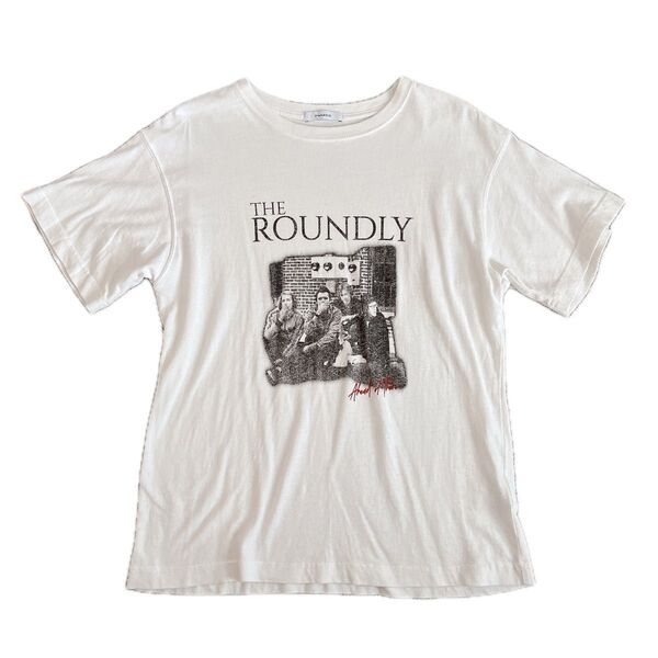 JEANASIS ビンテージROCK TEE ホワイト 古着 ロックT フリーサイズ 半袖Tシャツ