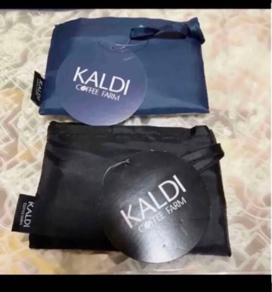 カルディ エコバッグ オリジナルエコバッグ KALDI カルディコーヒーファーム クラッシックブルー 新色 ブラック