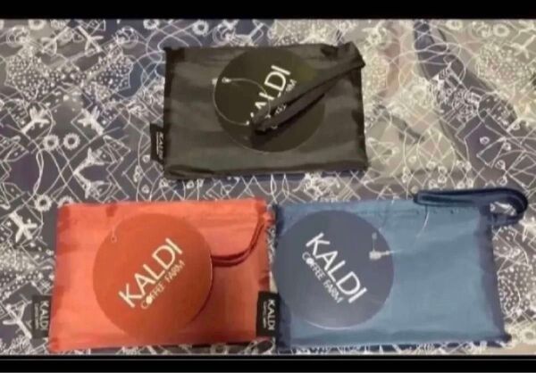 カルディ ブラック KALDI エコバッグ 黒 カルディコーヒーファーム クラシックブルー オールドローズ カルディKALDI