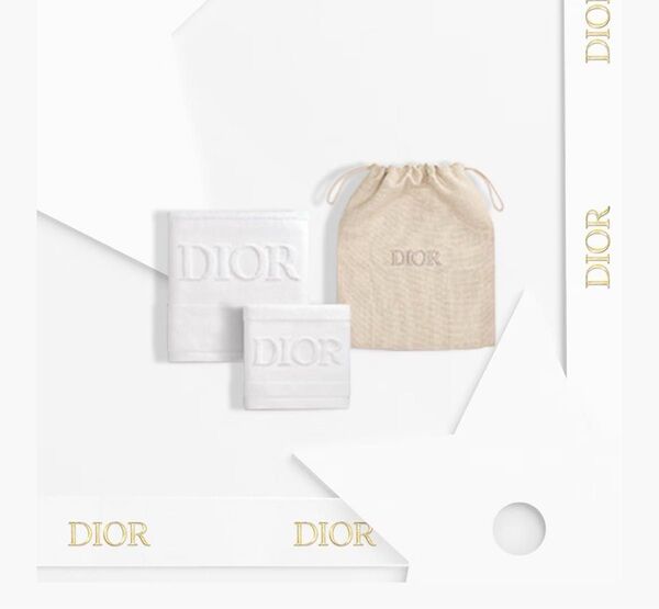 Dior ディオール タオル 巾着袋 セット ノベルティ 未使用