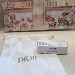 Dior ノベルティ 香水 LUCKY 巾着袋 包装紙 未使用