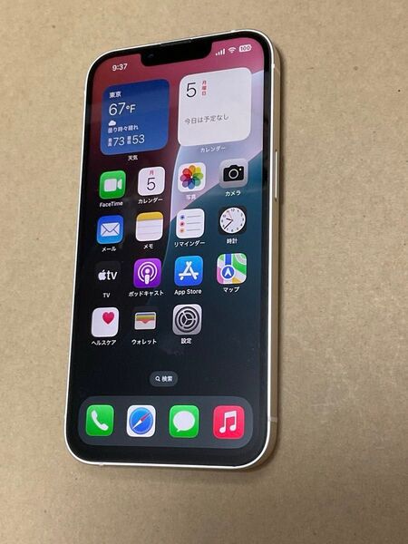 ジャンク iPhone 13 スターライト シルバー ホワイト 128GB ロック無し&残債無し○判定