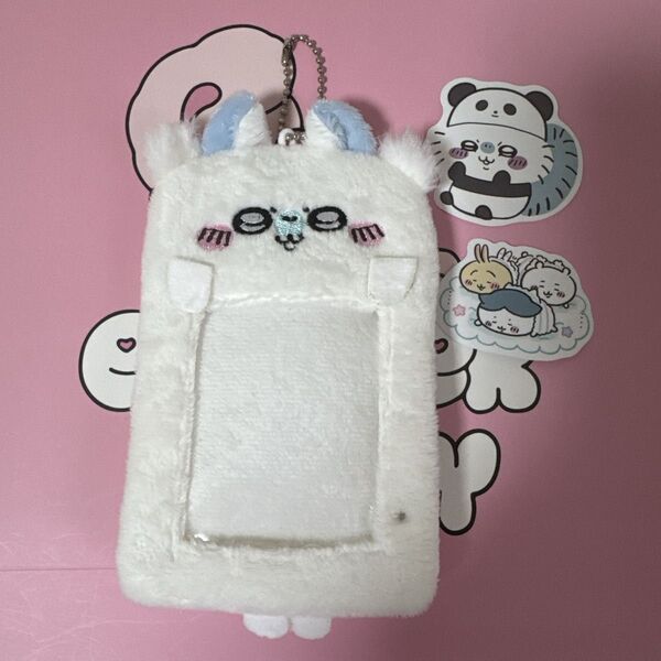 【訳あり】ちいかわ モモンガ ボアトレカケース ぬいぐるみカードホルダー