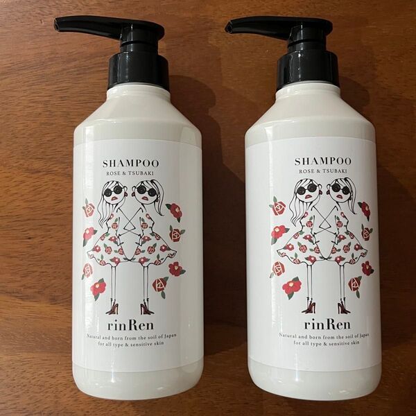 【凜恋 リンレン ローズ&ツバキ シャンプー520ml ×2本】