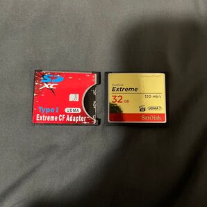 CFカード Extreme 32GB 120MB/s コンパクトCF Adapter セット