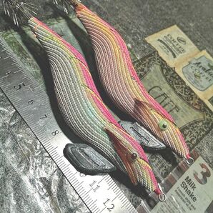 餌木猿 3.5号 林釣漁具製作所 2本セット エギ猿 ※写真上は3.5号Dディープ赤テープ写真下は3.5号Nノーマル青テープ