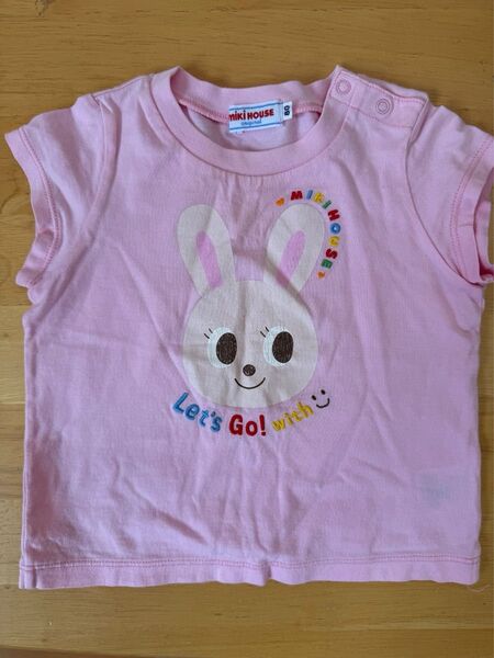 ミキハウス 半袖Tシャツ ピンク うさこ