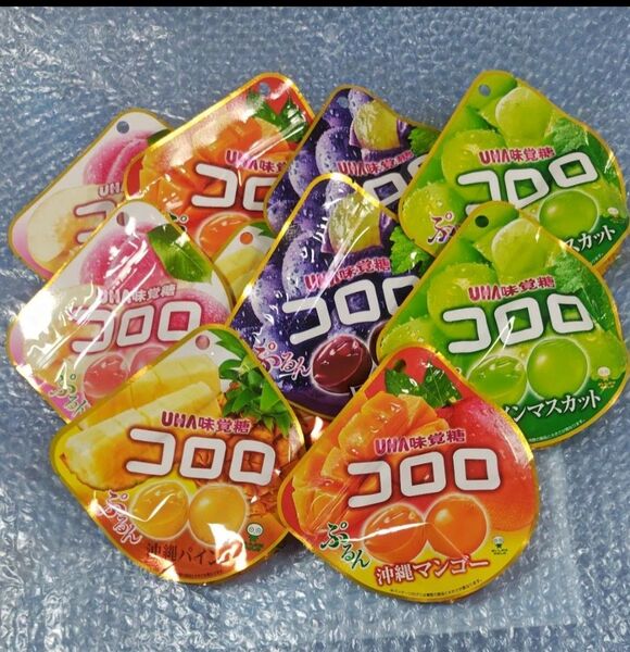 コロロ 5種類 10袋セット(巨峰、パイン、マンゴー 他)
