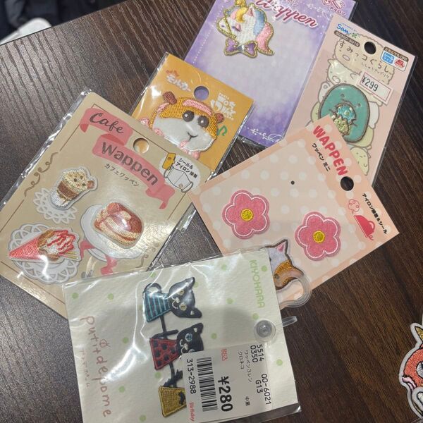 女の子 ワッペン まとめ売り モルカー すみっコぐらし とかげ