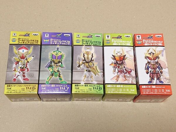 ワールドコレクタブルフィギュア 仮面ライダー鎧武 バロン龍玄 斬月・真 メロンエナジーアームズ カチドキアームズ
