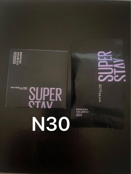 メイベリン SPステイ クリームパクト ファンデーション N30 本体 + レフィル セット