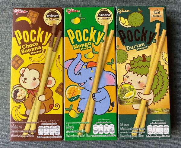 タイ限定 グリコポッキー 3点セット 賞味期限たっぷりあります。