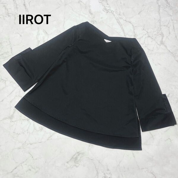 IIROT イロット プルオーバー シャツ ブラウス オーバーサイズ ブラック