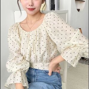 【新品】2wayガーリーシャツ ホワイト