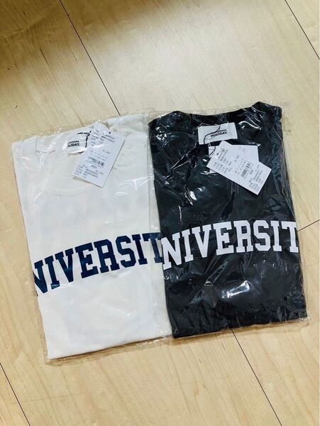 【新品】GLAZOS半袖Tシャツ 白・チャコールグレー 2着 130