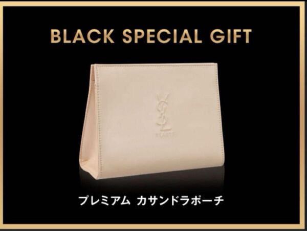 新品未使用YSL イヴ・サンローラン バースデーギフト プレミアム カサンドラポーチ