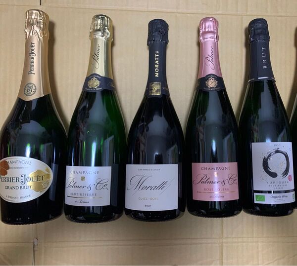 送料無料 飲み比べ PERRIER、BRUT 、CUEE 、ROSE 、ENSO 750ml 5本 セット