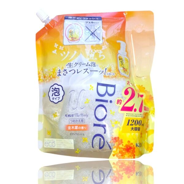 ビオレu ザ ボディ 〔 The Body 〕 泡タイプ 金木犀の香り つめかえ用1200ml