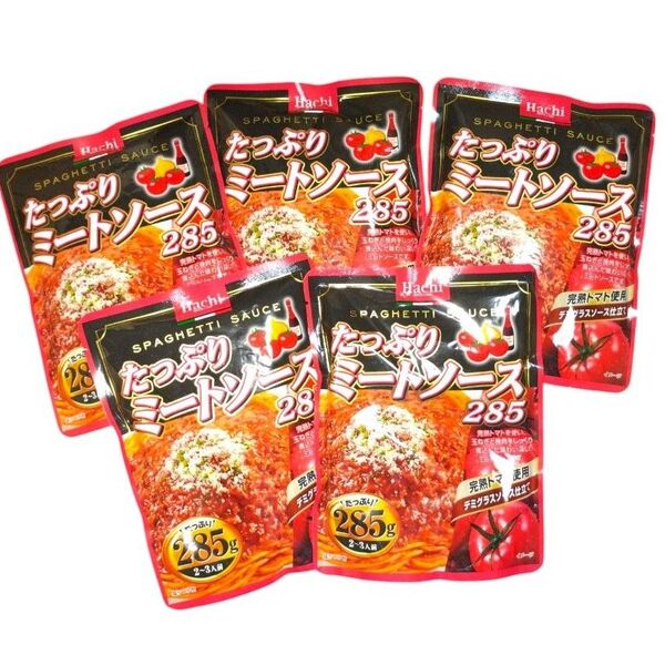 ハチ食品 たっぷり ミートソース285 285g(2~3人前)×5
