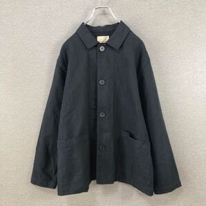 中川政七商店 綿麻ドリルのワークジャケット ネイビー