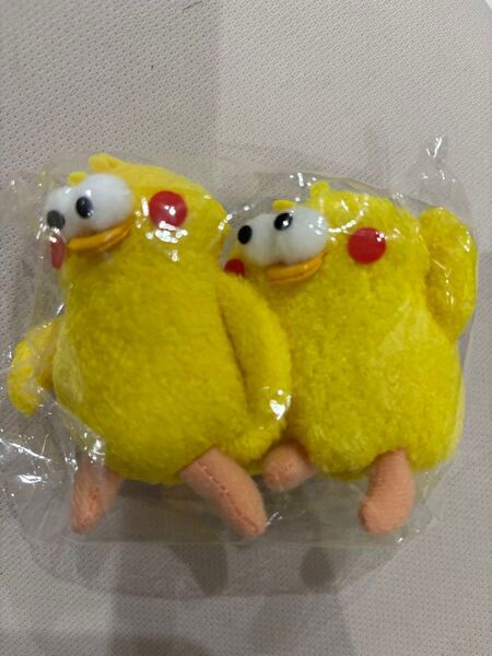 ポインひよこ ぬいぐるみ マスコット キーホルダー 2個セット