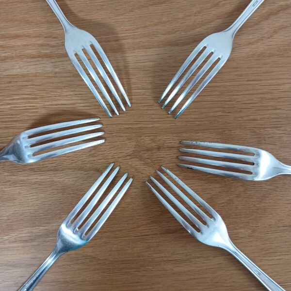 【Bruckmann 90 silverplate】テーブルナイフ 6本セット アンティーク